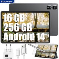 Tablette Tactile BLACKVIEW Tab 16 Pro 10.95" 24Go+256Go-SD 1To 7700mAh 13MP+8MP Android 14 Charge rapide-Dual SIM Mode PC- Gris