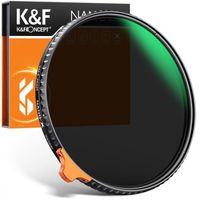 K&F Concept Filtre ND Variable ND2-400 49mm Densité Neutre 1-8.6 Stops Slim Haute-définition Résistant à l'eau Anti-Rayures