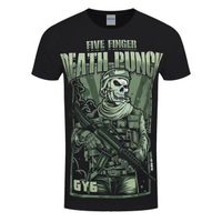 Five Finger Death Punch T-Shirt War Soldier Homme Noir