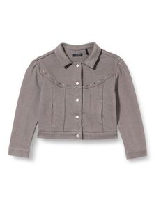 GILET - CARDIGAN Gilet - cardigan Ikks - XU17062.03 - JUNIOR Cardigan chine en Maille de Coton , Gris de Lin, 10 Ans Fille