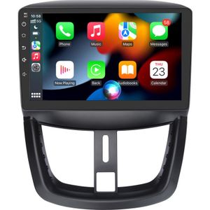 AUTORADIO AWESAFE Autoradio Android 12 pour Peugeot 207(2006-2015) 1Go+32Go Carplay & Android Auto,9'' Écran Tactile GPS WiFi Bluetooth