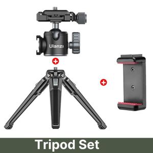 TRÉPIED Set trépied - MT-37 En Métal Mini Trépied pour Téléphone Selfie Bâton Trépied pour Smartphone Mobile DSLR Cam