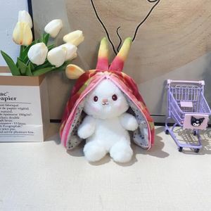 PELUCHE Lapin Pitaya - environ 25 cm - Jouet en peluche Kawaii Fruit TransM4 Bunny, Carotte Harvey, Transformez-vous