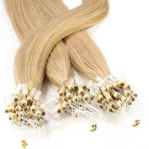 Anneaux en Silicone Blond - Connecteur pour Extension de cheveux à Froid