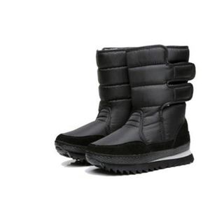 QZBAOSHU Femme Bottes de Neige Chaud Bas Rond Haut Bottes Hiver Boots Mode Courts Doublure Lacets Chaussures