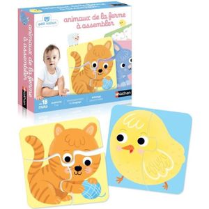 PUZZLE NATHAN - 4 Animaux de la Ferme à Assembler  31437