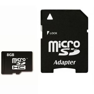 CARTE MÉMOIRE Carte mémoire Micro-SD 8Go classe 10 + Adaptateur 
