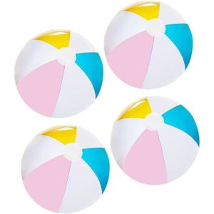 JEUX DE PISCINE MEHMM 4 PCS Ballons de Plage Jeux d'eau, 40CM Ballons de Plage Gonflables Portables pour Adultes Enfants, Ballons de Jeu d'eau d110
