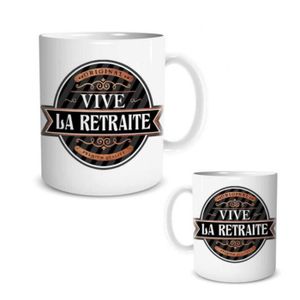 Tasse-Mug Cadeau Retraite- La Retraite Mon Ile de Vacances-Original Drole  Rigolo Amusant pour Homme ou Femme L'Esprit des Ange