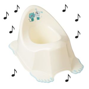 Pot de toilette musical pour bébé enfant fauteuil chaise thème Hibou couleur blanc 