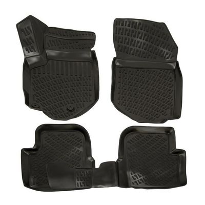 Tapis De Sol En Caoutchouc 3D Exclusive Compatible Avec Renault Megane 4 depuis 2016, Système de Fixation, Toutes Saisons - Auto