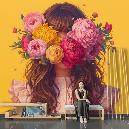 Papier Peint Panoramique Paysage De Cascade Papier Peint 3D Tapisserie