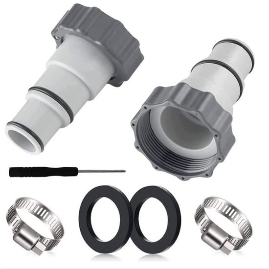Adaptateur Tuyau Piscine 40 Mm Vers 1 1/2 - Kit De 4 Avec Joints étanches