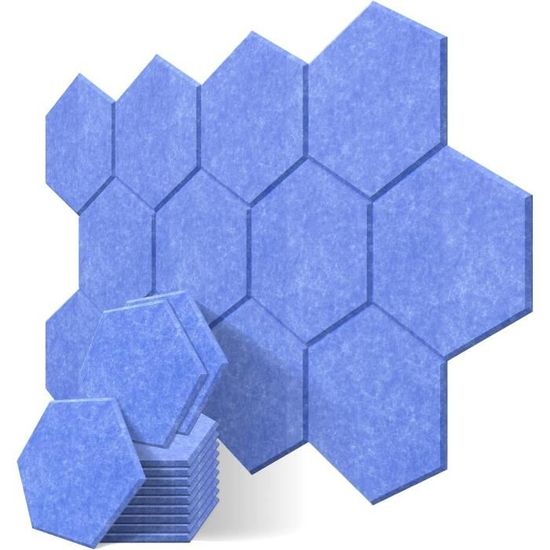 B&Z Lot De 8 Panneaux Liège Hexagonaux Adhésifs - Tableaux Muraux Mémo Avec Punaises