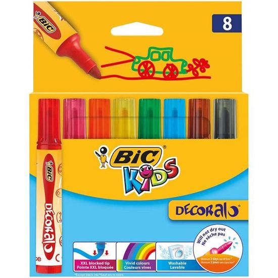 BIC Feutres de coloriage BIC kids kid couleur x24 - Cdiscount
