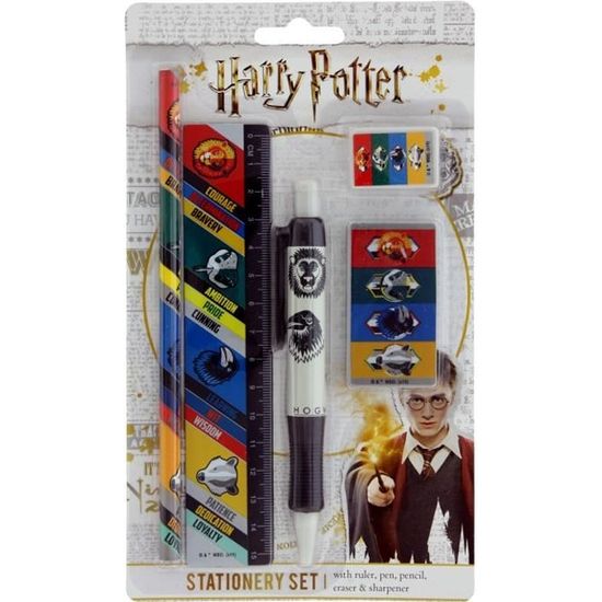 Harry Potter Ensemble De Papeterie House Traits Achat Vente