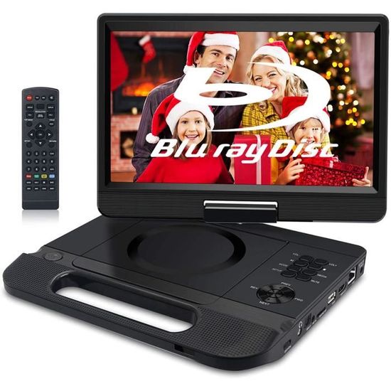 LECTEUR DVD PORTABLE FANGOR Lecteur DVD Blu-Ray Portable 10.1 Pouces avec Batterie Rechargeable, Supporte Full HD 1080P Dolby 417