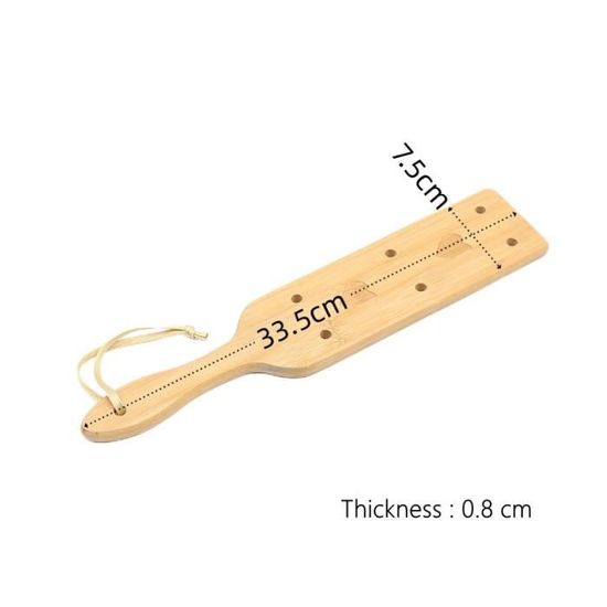 Pagaie / Fessée En Cuir PU - Noir Et Rouge - Pour équitation, Jeux Ou Décoration