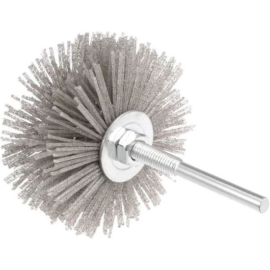 Roue Abrasive Tivoly Ø60mm - Tige 6mm, Mousse Non-Tissée Pour Perceuse