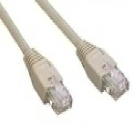 MCL Cordon de brassage - RJ45 CAT 6 U/UTP - 5 m - Gris