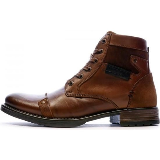 Boots Homme Redskins Nitro Marron Tige en cuir Fermeture