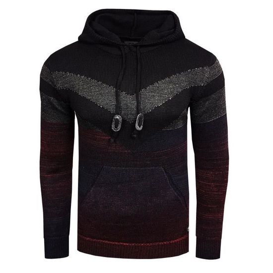 Pull à Capuche Homme Donnay Noir Taille XL – Polaire Chaud Avec Poche