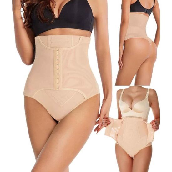 Culotte Gainante Femme Taille Haute - Jambes Fortes - Raffermissante Et Respirante - Pour Tous Les Jours Ou Sport - Taille S