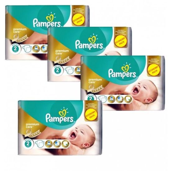 Maxi Pack 266 Couches Pampers New Baby - Premium Care taille 2