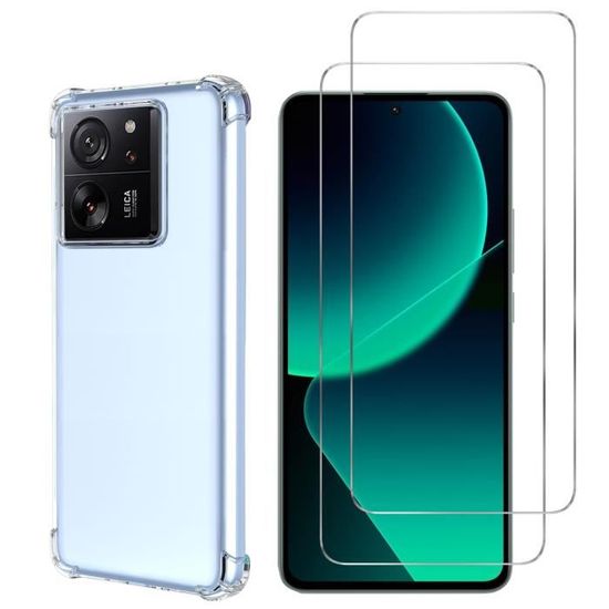 Pack Protection écran Xiaomi 13T/13T Pro - 2 Verres Trempés 9H + 2 Verres Caméra Arrière - Haute Sensibilité, Anti-rayures - 6