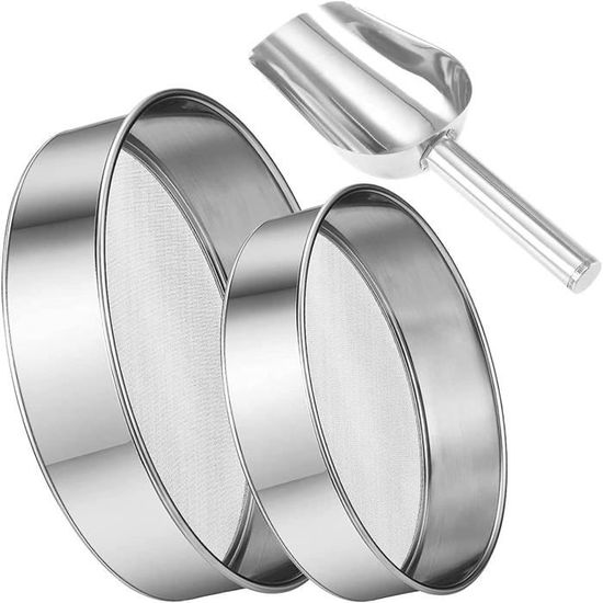 VALICLUD 2 Pièces Passoire Mailles Fines Acier Inoxydable