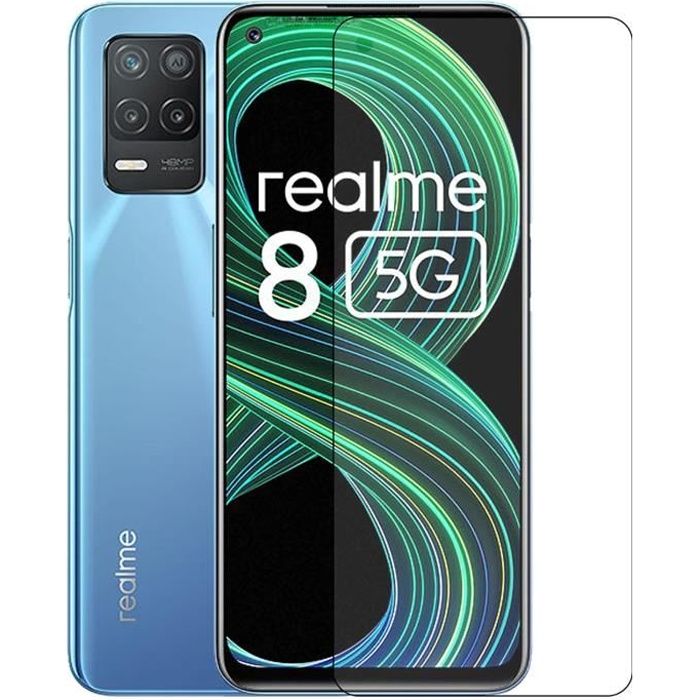 POUR REALME 8 5G 6.5" RMX3241 Vitre Film Verre Trempé Protecteur d'écran POUR REALME 8 5G 6.5" RMX3241 Vitre Film Verre Trempé Protecteur d'écran