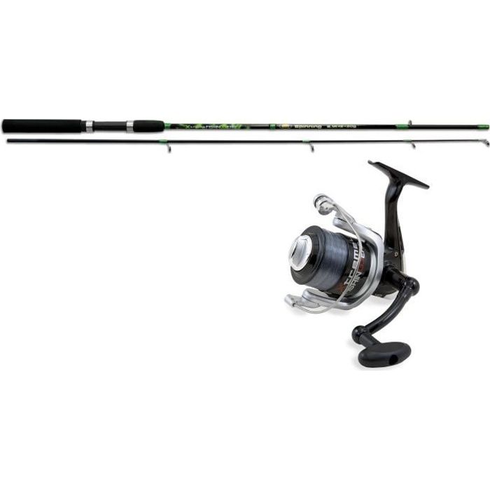 LINEAEFFE Kit de pêche Combo Spinning - 2,1 m