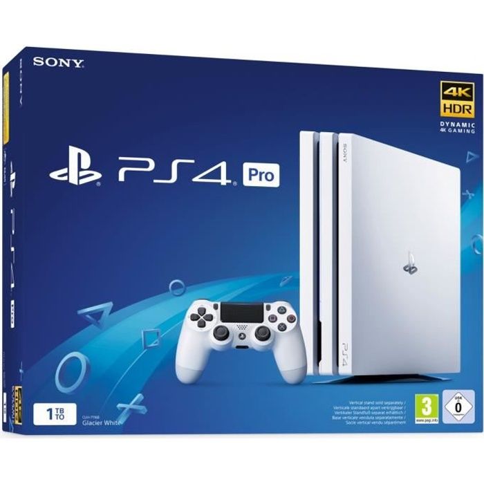 Console PS4 Pro 1To Blanche/White Glacier - PlayStation Officiel - Reconditionné Sony Interactive Entertainment sur Cdiscount Seconde Vie