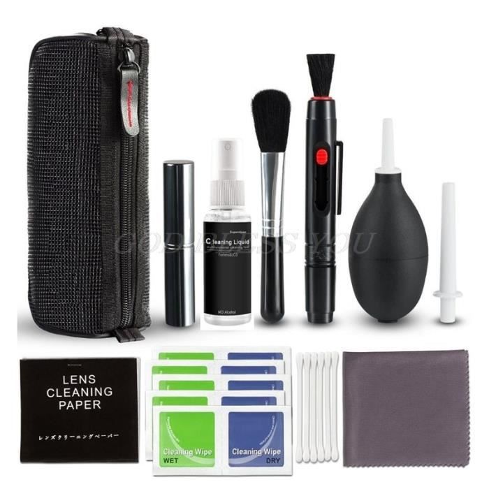 Entretien et nettoyage,Kit de nettoyage d'appareil photo DSLR Kit de nettoyage d'appareil photo numérique professionnel pour la