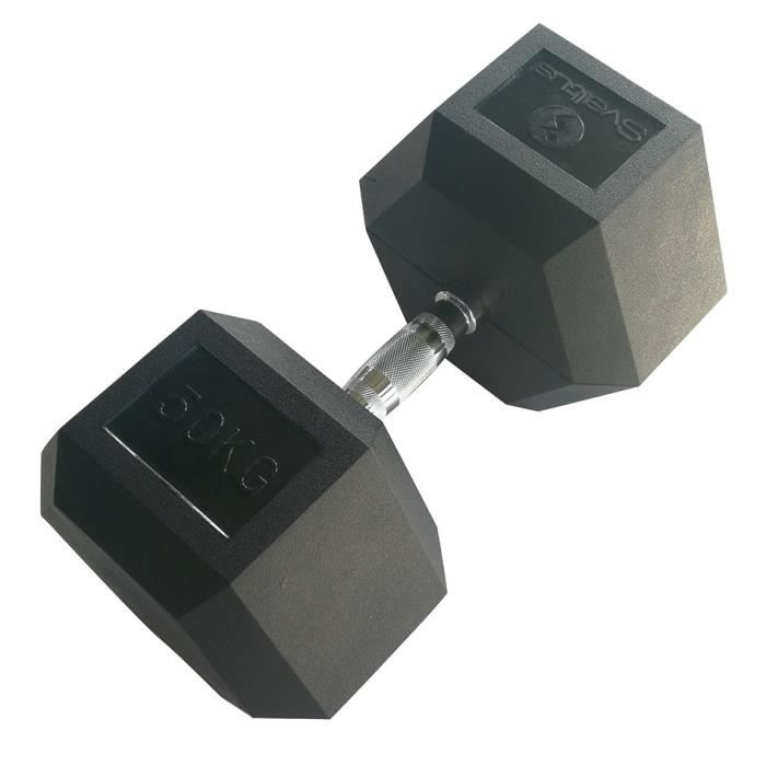Haltère hexagonale 50 kg x1
