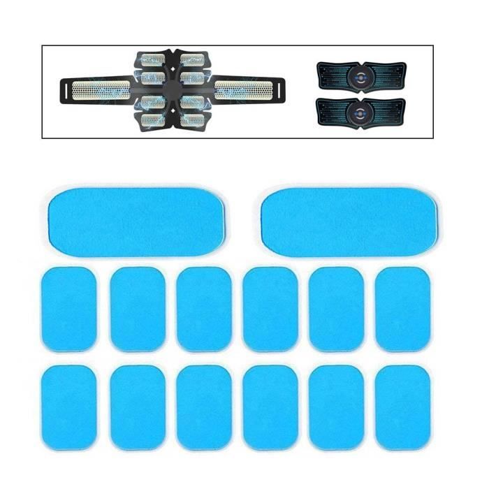 14 pièces coussinets de Gel pour EMS formateur abdominaux Gel autocollants stimulateur musculaire exercice - HSJSZHA10281