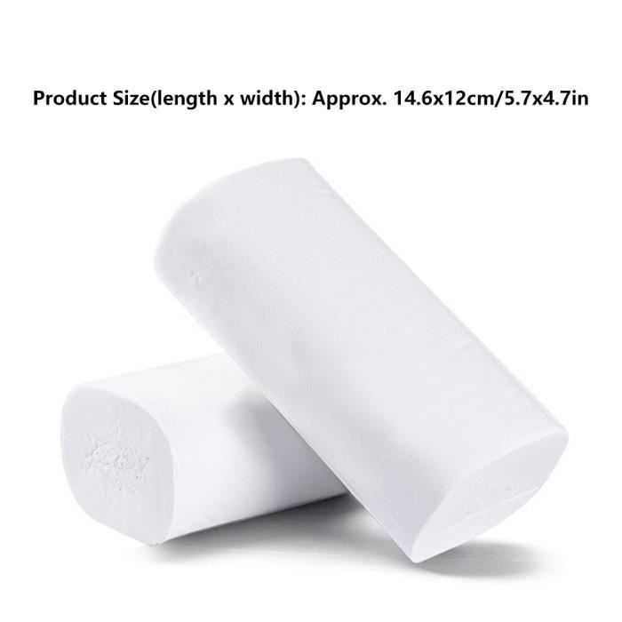 10pcs ménage sans noyau soluble dans l'eau 4 couches papier hygiénique -COU