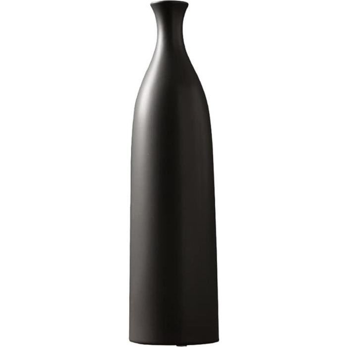Vase en Céramique élégant Moderne De Fleur De Plancher Grand en Céramique Décoratif pour La Décoration Intérieure - Noir S