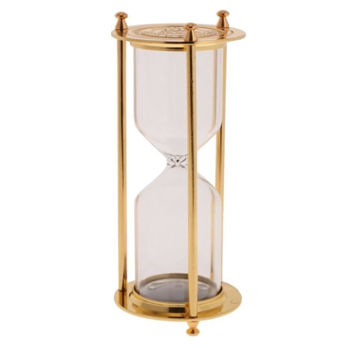 Minuteur,Sablier cadre métallique rétro vide Sablier vide, sablier décor de la maison - Type Bronze S
