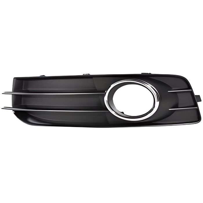 Grille de calandre gauche pour AUDI A3 II ph.2 SPORTBACK 2008-2012 noire amp chromée (S line).