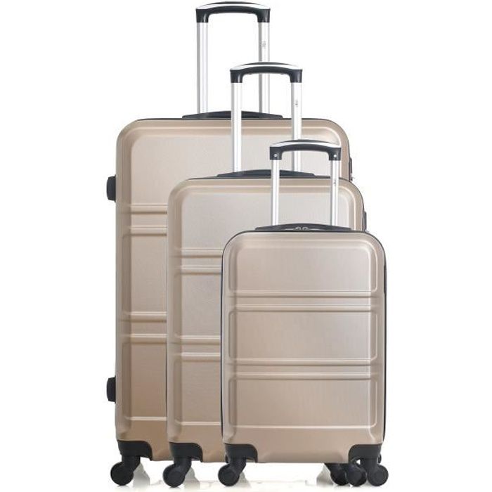 Set de 3 valises UTAH beige