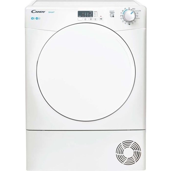 CANDY Sèche Linge Frontal 8Kg à Évacuation Connectivité NFC 58,5 Blanc