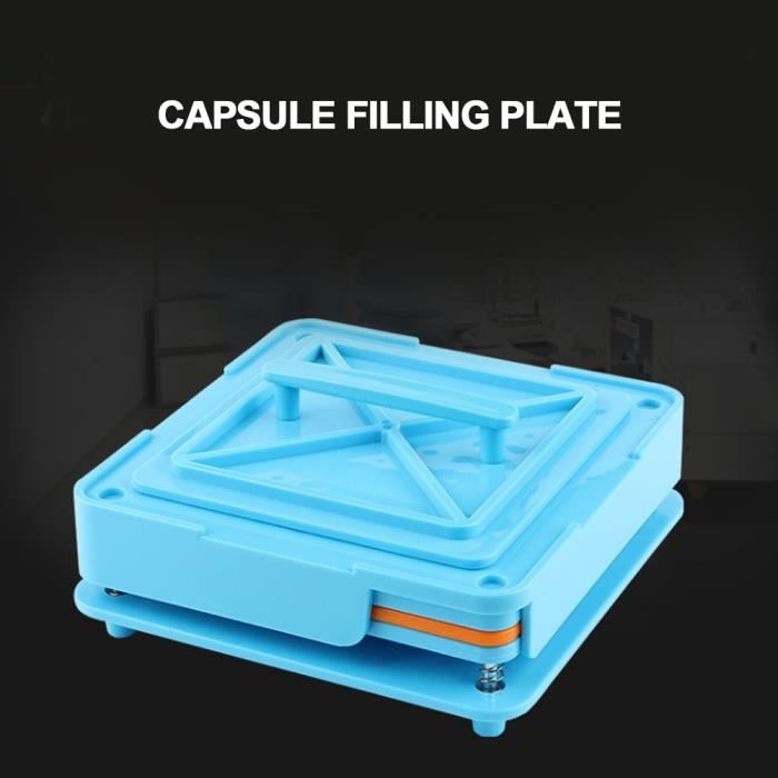Trous Capsules Outil De Remplissage Vide Capsule Plaques Capsule Machine De Remplissage (1 #bleu) HB011 -JUN-JUN