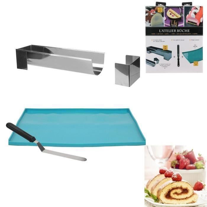 Coffret l'Atelier Buche avec Recette - Moule Plaque Spatule Pâtisserie - 945