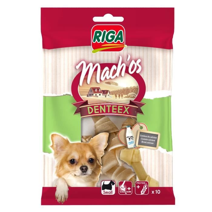 RIGA - MACH'OS DENTEEX NŒUD CALCIUM PM X 10 - 90 G