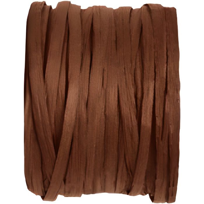 Bobine de Raphia 20 mètres Chocolat