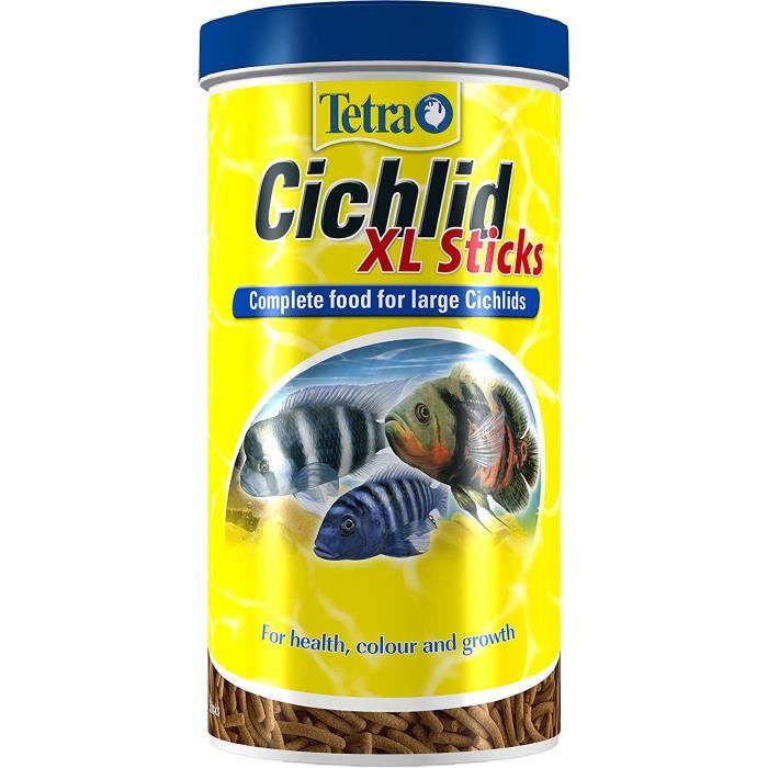 Tetra Cichlidae clés XL Nourriture pour Poisson, Nourriture complète pour Grands Cichlidés, 1 Litre - TE747371