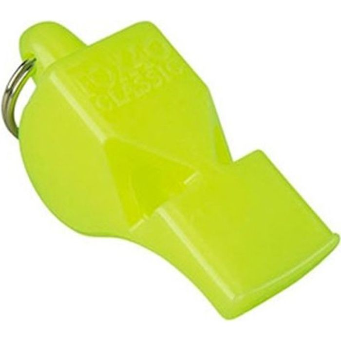 Sifflet FOX 40 strident sans bille Jaune Fluo