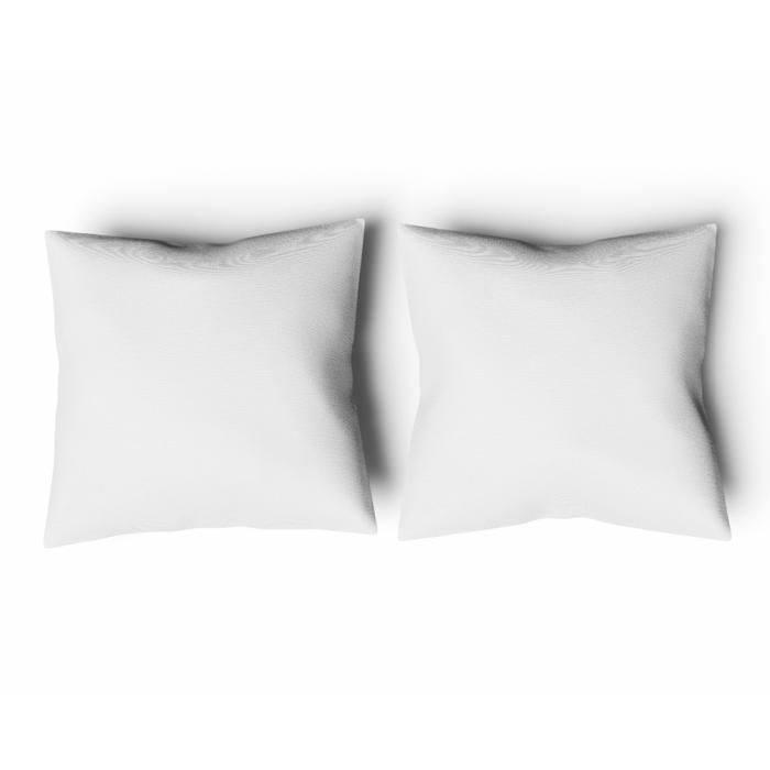 Oreillers - PROMO LINGE - Polyester - 65x65 cm - Blanc Lot de 2