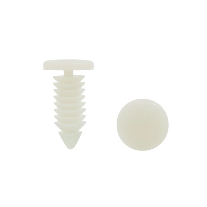 50 Clips De Fixation Pour Garniture Auto - Rivets Plastique Gris - Trou 8mm - Pour Pare-chocs, Jupes Latérales